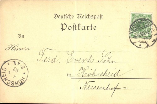 Reich postkarte - -,