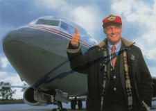 Niki Lauda Autogramm Autogrammkarte Postkarte Original Signiert Boeing 737-300