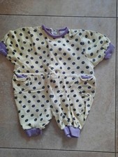 gelb Vintage Retro Sommer Einteiler Strampler Kleinkind Spielanzug Gr.68