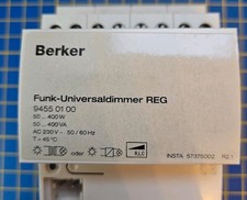BERKER Funk-Universaldimmer REG Funkbus lichtgrau 94550100