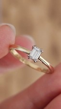 Solitärring gold - solitärring, 18