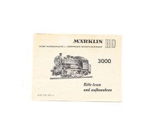 Märklin H0 3000 Beschreibung Anleitung für Dampflok Tenderlok BR 89