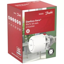 Danfoss Heizkörper Thermostatkopf  Aero  RA/V 34  auf  Ø 34 mm   Ventile , OVP