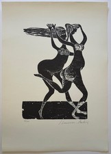 Hansen-Bahia, Holzschnitt, handsigniert und nummeriert 99/100