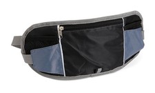 Bauchtasche Hüfttasche Reise Gürteltasche Geldversteck flach Sport schwarz