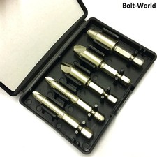 5 Stck. BESCHÄDIGT GEBROCHEN ABISOLIERT SCHRAUBENENTFERNER BOHRER BIT WERKZEUGBOLZEN ABZIEHER SET