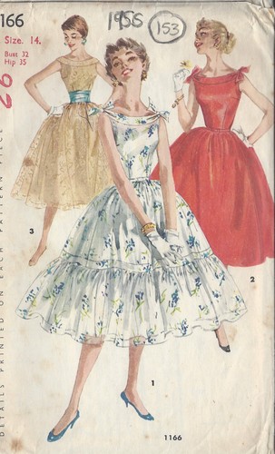 1955 vintage nähmuster kleid - vintage,
