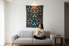 217x160 cm hand bestickte