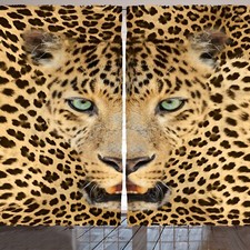 Leopard Rustikale Gardine Predator Tier