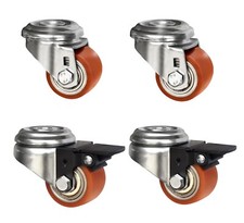 Schwerlast Rolle Polyurethane 35 50 60 Transportrolle 400KG Lenkrolle Bremse