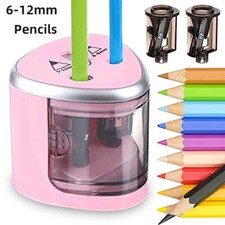 Elektrischer Anspitzer DOPPELT Bleistift Spitzer Spitzmaschine für Schule Büro