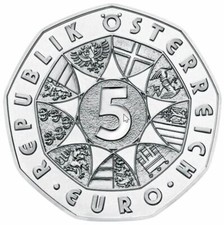 Österreich 5 Euro Silber Gedenkmünze Hgh - freie Auswahl