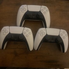 3x Sony DualSense PS5 Controllers –weiß– mit Hall-Effekt-Sticks (kein Drift)