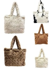 XL Teddyfell Shopper Tasche