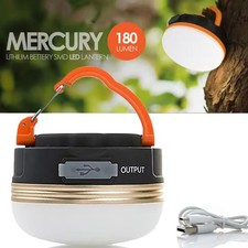 2 LED Camping Zelt Licht Lampe Campingleuchte USB Outdoor Akku Laterne Aufladbar