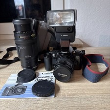 Canon EOS 500 Kamera Spiegelreflexkamera Objektive 70-210 & 35-80 Blitz Zubehör