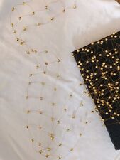 Festliches Tischband, Tischdeko, Gold, Kugeln, Draht Länge ca. 6,30 Meter