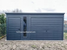 Blechgarage Carport Garage Holzoptik Metallgarage KFZ Lager Lieferung + Montage