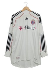 Adidas T-Home Fußball Trikot Langarm Herren Weiß Gr. M