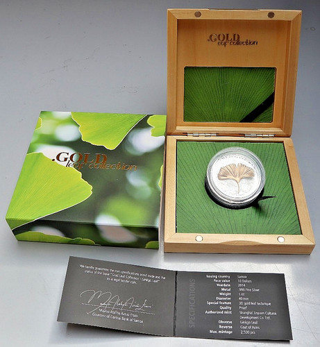 Samoa dollars 2014 gingko - samoa:, 10