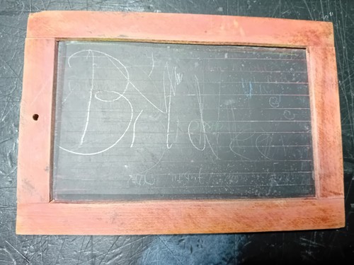 Alte schiefertafel - alte,