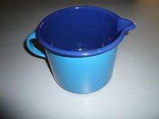 blauer Emaille Milchtopf