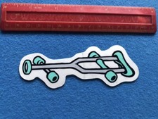 Vintage Rare Black Label John Lucero Crutch Skateboard Sticker Grosso *Free P&P*