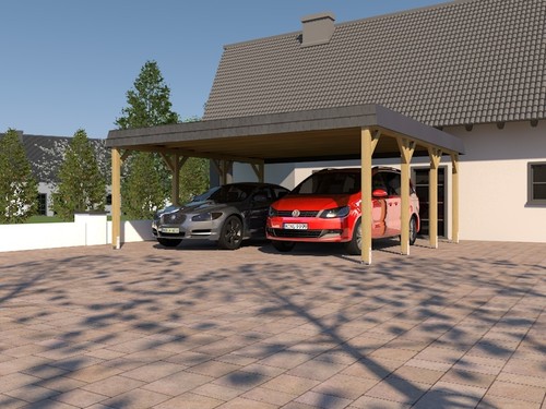 Carport walmdach sauerland - carport,