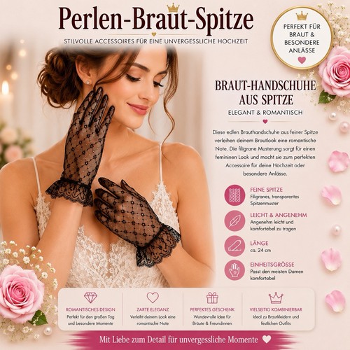 Damen brauthandschuhe kurz - brauthandschuhe,