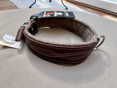 Breites filz lederhalsband - breites, filz/lederhalsband
