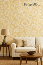 Versace Home Tapete 4051315044452 Creme Gold Barock Muster – Luxus Wandbelag