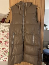 Damen Weste Braun, lang