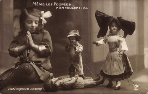 Mädchen mit puppen - mit,
