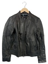 STREET ONE Lederjacke Damen Jacke Gr. DE 38 schwarz Casual-Look