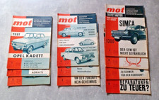 mot -  Autozeitschrift - Ausgaben 1963 -  altersgemäß guter Zustand