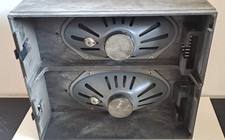 DUAL EXTERNES LAUTSPRECHER PAAR mit GEHÄUSE aus KOFFERPLATTENSPIELER von 60er JA