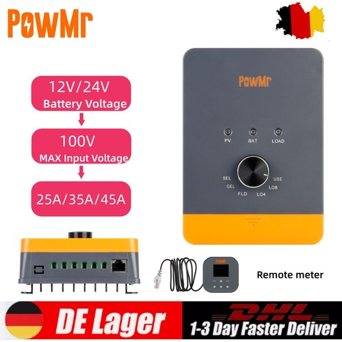 Powmr 45a mppt solar batterie - 45a,