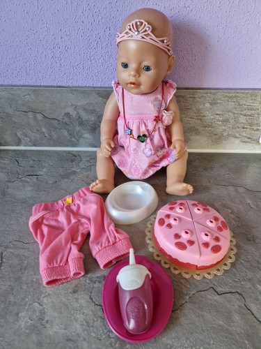 Baby born puppe mit - mit, zubehör