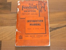 FORDSON MAJOR TRACTOR original 1951 Instruction Service Manual Betriebsanleitung