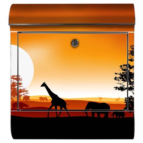 Briefkasten sonne afrika reise - briefkasten,