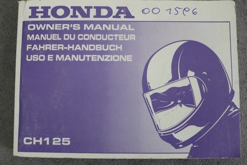 Honda 125 betriebsanleitung - ch,