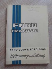 Ford Schlepper 2000 + 3000 Betriebsanleitung