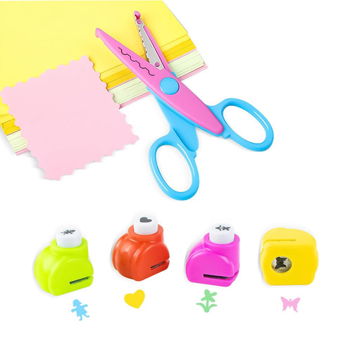 Stanzer set mit zackenschere - set,
