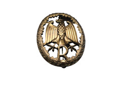 Original Bundeswehr  Leistungsabzeichen   Bronze   R   Metall