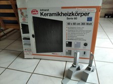 infrarotheizung 60x60cm 365 Watt, Natursteinoptik - steckerfertiger Heizkörper