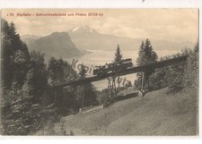 Rigi Bahn AK Schweiz Schnurtobelbrücke Pilatus Zahnradbahn um 1910