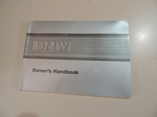 Owner manual handbook - handbook, bmw