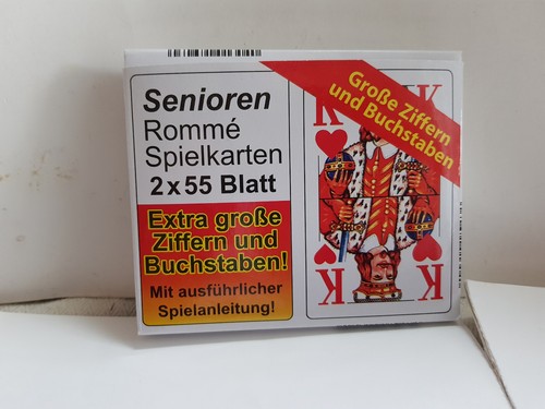 Senioren romme spielkarten - senioren,