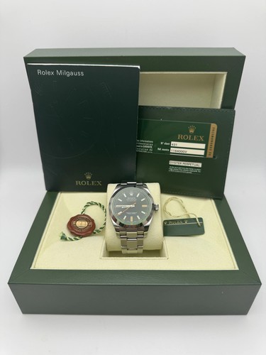 Full set rolex milgauss - full,