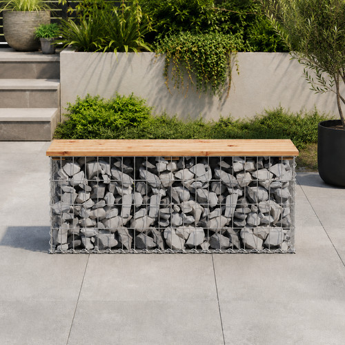 Gartenbank gabionen sitzbank - gartenbank,